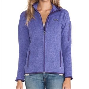 Patagonia Heathered Purple Better Sweater Jacket